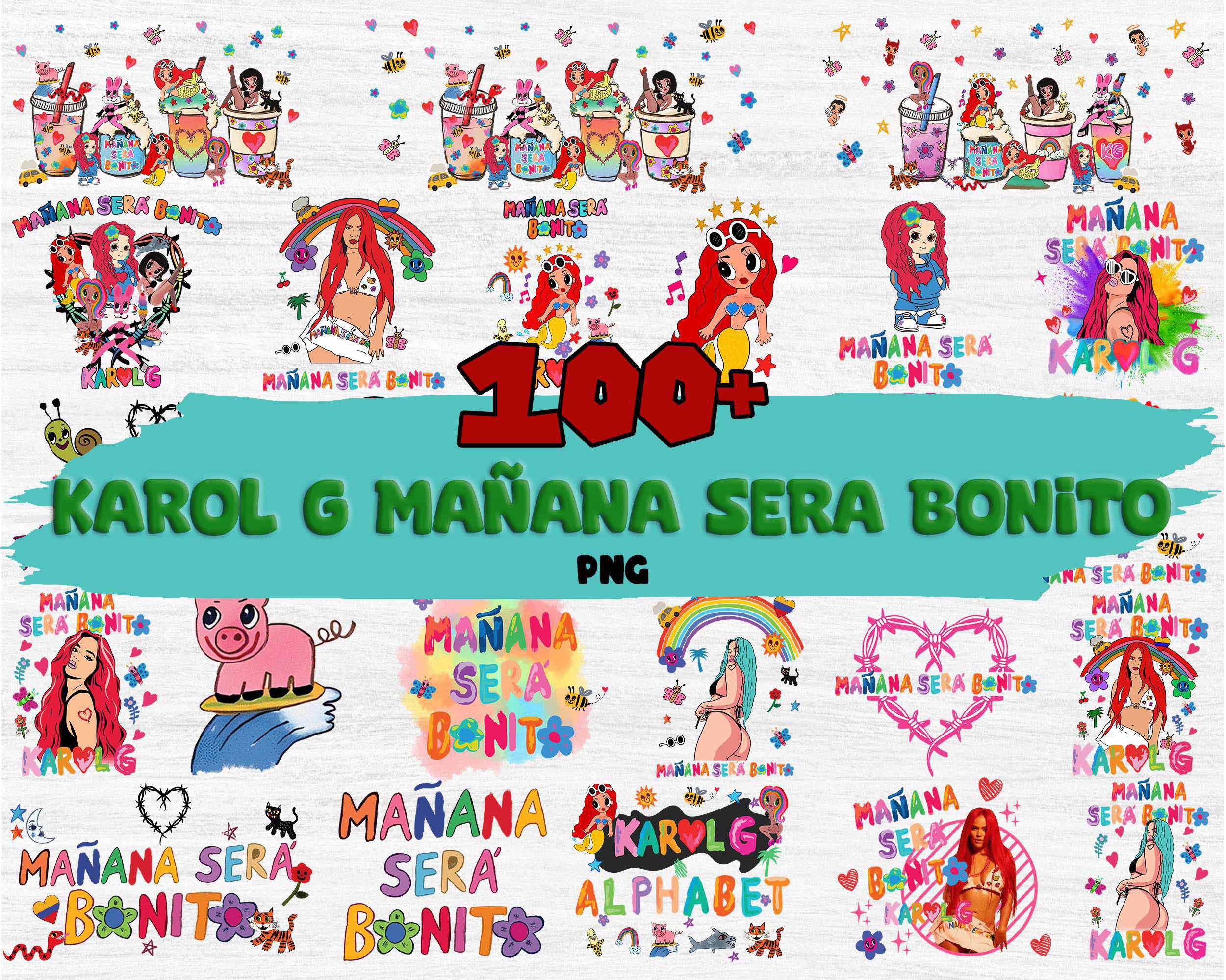 100+ Karol G PNG Bundle, Karol G Png, Mañana Será Bonito Png, KG New Album Cover, Karol G Tumbler Wrap, Karol G Glass Can , Instant Download